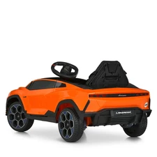Детская машина M 6293 EBLR-7 Lamborghini, мягкие EVA колеса, оранжевая фото 16