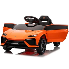 Детская машина M 6293 EBLR-7 Lamborghini, мягкие EVA колеса, оранжевая фото 37
