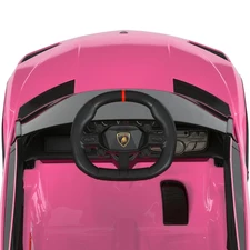 Детская машина M 6293 EBLR-8 Lamborghini, мягкие EVA колеса, розовая фото 16