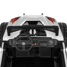 Двухместный детский багги M 6291 EBLR-1 (24V) белый, четыре двигателя фото 16