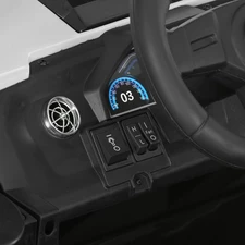 Двухместный детский багги M 6291 EBLR-1 (24V) белый, четыре двигателя фото 11