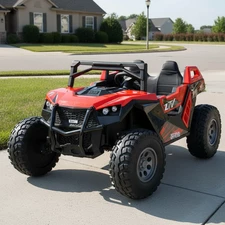 Двухместный детский электромобиль M 6291 EBLR-3 (24V) багги, 4 двигателя, красный