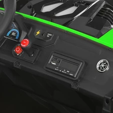 Двухместный детский электромобиль M 6291 EBLR-5 (24V) багги, 4 двигателя, зеленый фото 16