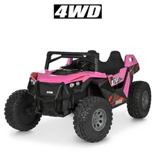 Двухместный электромобиль багги M 6291 EBLR-8 (24V) розовый, два аккумулятора фото 14