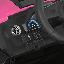 Двухместный электромобиль багги M 6291 EBLR-8 (24V) розовый, два аккумулятора фото 11