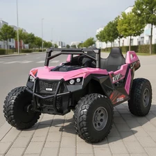 Двухместный электромобиль багги M 6291 EBLR-8 (24V) розовый, два аккумулятора купить
