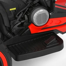 Детский мотоцикл M 6264 EL-2 черный, два мотора, три колеса фото 15