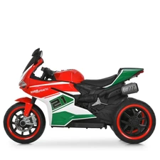 Детский мотоцикл M 6264 EL-3 красный, два мотора, три колеса фото 32