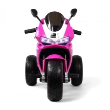 Мотоцикл для девочки M 6264 EL-8 розовый, три колеса, два двигателя фото 14