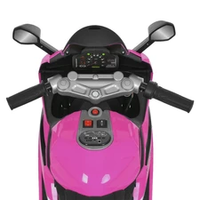 Мотоцикл для девочки M 6264 EL-8 розовый, три колеса, два двигателя фото 15