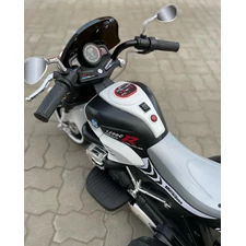 Детский электромотоцикл M 6263 EL-1 Harley-Davidson, 2 мотора, белый фото 54