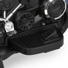 Детский мотоцикл на аккумуляторе M 6263 EL-4 синий, кожаное сиденье, 2 мотора фото 31