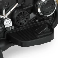 Детский мотоцикл на аккумуляторе M 6263 EL-6 желтый, кожаное сиденье, 2 мотора фото 53