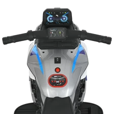 Детский мотоцикл M 6262 EL-3 красный, два мотора, музыка, Bluetooth, свет фото 11