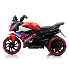 Детский мотоцикл M 6262 EL-3 красный, два мотора, музыка, Bluetooth, свет фото 63