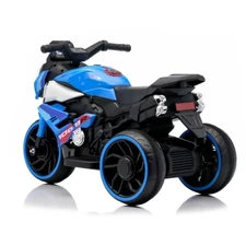 Детский мотоцикл M 6262 EL-4 синий, два мотора, музыка, Bluetooth, свет фото 41