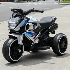 Детский мотоцикл на аккумуляторе M 6262 EL-11 серый, музыка, Bluetooth, свет купить