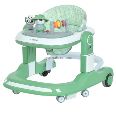 Детские ходунки El Camino Ursa ME 1200 Green пушер, 2 в 1, зеленые