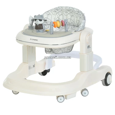 Детские ходунки ME 1200 White El Camino Ursa, 2 в 1, пушер, белые