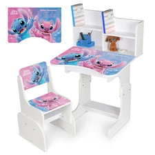 Детская парта N 2071-21-7 со стульчиком, регулируется высота, Минни Маус, сакура купить