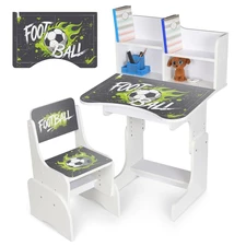 Детская парта N 2071-27-3 Олененок, со стульчиком, регулируется высота, дуб сонома фото 37