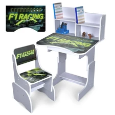 Детская парта N 2071-30-5 регулируемая, со стульчиком, Формула 1, серая