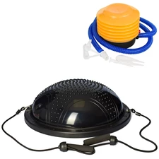 Спортивный инвентарь MS 2609-9 балансировочная платформа Bosu, эспандер, насос, черная