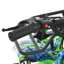 Подростковый квадроцикл HB-EATV 800N-4-5, мотор 800W, три аккумулятора, зелено-синий фото 16