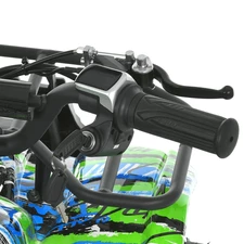 Подростковый квадроцикл HB-EATV 800N-4-5, мотор 800W, три аккумулятора, зелено-синий фото 11