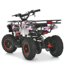 Подростковый квадроцикл HB-EATV 800NP-8, мотор 800W, три аккумулятора, розовый фото 71