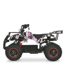 Подростковый квадроцикл HB-EATV 800NP-8, мотор 800W, три аккумулятора, розовый фото 86