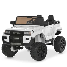 Двухместный детский электромобиль джип M 6296 EBLR-1 (24V), 4 мотора, белый фото 14