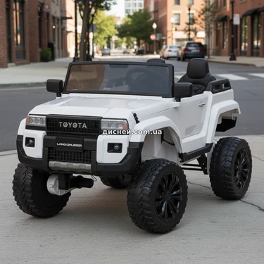 Двухместный детский электромобиль джип M 6296 EBLR-1 (24V), 4 мотора, белый