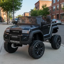 Двухместный детский электромобиль джип M 6296 EBLR-2 (24V), 4 мотора, черный купить