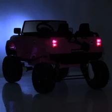 Двухместный детский электромобиль джип M 6296 EBLR-2 (24V), 4 мотора, черный фото 86