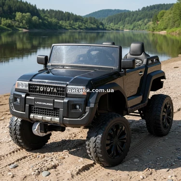 Двухместный детский электромобиль джип M 6296 EBLR-2 (24V), 4 мотора, черный