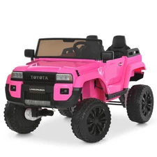 Двухместный детский электромобиль M 6296 EBLR-8 (24V) джип, 4 мотора, розовый фото 37