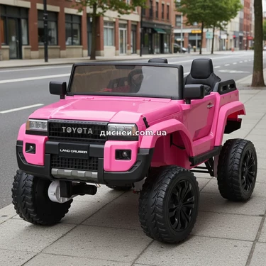 Двухместный детский электромобиль M 6296 EBLR-8 (24V) джип, 4 мотора, розовый