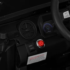 Двухместный детский электромобиль M 6296 EBLR-11 (24V) джип, 4 мотора, серый фото 16