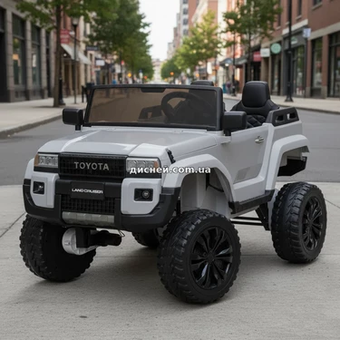 Двухместный детский электромобиль M 6296 EBLR-11 (24V) джип, 4 мотора, серый