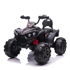 Детский квадроцикл M 6294 EL-2 черный, два мотора, мягкое сиденье фото 14
