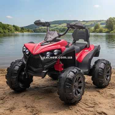 Детский квадроцикл M 6294 EL-3 красный, два мотора, мягкое сиденье