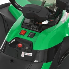 Квадроцикл для детей M 6294 EL-5 зеленый, EVA колеса, кожаное сиденье фото 18