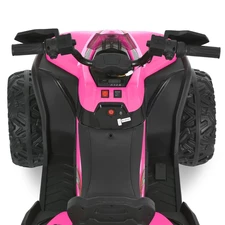 Квадроцикл для детей M 6294 EL-8 розовый, EVA колеса, кожаное сиденье фото 31