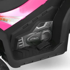 Квадроцикл для детей M 6294 EL-8 розовый, EVA колеса, кожаное сиденье фото 18