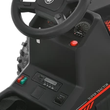 Детский трактор M 6295 EBLR-2 электромобиль, с прицепом, черный фото 11