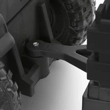 Детский трактор M 6295 EBLR-2 электромобиль, с прицепом, черный фото 31