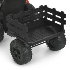 Детский трактор M 6295 EBLR-2 электромобиль, с прицепом, черный фото 53