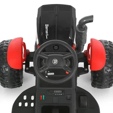 Детский трактор M 6295 EBLR-2 электромобиль, с прицепом, черный фото 71