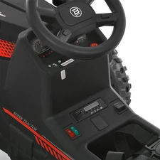 Детский трактор M 6295 EBLR-2 электромобиль, с прицепом, черный фото 92